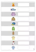 Vorschau - Fördermaterial/Inklusion - Klettmappen: Kleidung (Zuordnung Wortbild & Begriff) - Seite 2