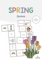Aperçu - Jeux - Spring / Printemps: Domino (Jeu pour le cours d'anglais) - Page de couverture