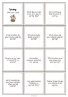 Aperçu - Cartes / Images - Spring / Printemps: Smalltalk Cards (Cartes de conversation) - Page 2