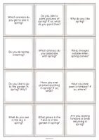 Aperçu - Cartes / Images - Spring / Printemps: Smalltalk Cards (Cartes de conversation) - Page 3