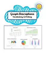 Vorschau - Arbeitsblätter - Graph Descriptions Vocabulary & Writing Task - Deckblatt