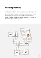 Aperçu - Jeux - Spring / Printemps: Reading Domino (Jeu pour le cours d'anglais) - Page 1