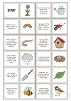 Aperçu - Jeux - Spring / Printemps: Reading Domino (Jeu pour le cours d'anglais) - Page 2