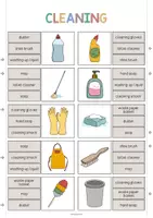Aperçu - Cartes / Images - Cleaning / Nettoyage: Clip Cards (Cartes à pince pour le cours d'anglais) - Page 3