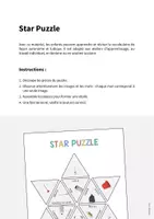Aperçu - Jeux - Cleaning / Nettoyage: Star Puzzle (Jeu pour le cours d'anglais) - Page 1