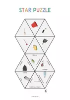 Aperçu - Jeux - Cleaning / Nettoyage: Star Puzzle (Jeu pour le cours d'anglais) - Page 2