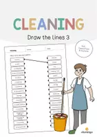 Aperçu - Cartes d'exercices - Cleaning / Nettoyage: Draw the lines 3 (Fiche d'exercices d'anglais) - Page de couverture