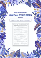 Vorschau - Arbeitsblätter - Lückentext / Wiederholung / LZK: Nominalisierungen - Deckblatt