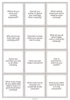 Aperçu - Cartes / Images - Camping: Smalltalk Cards (Cartes de conversation) - Page 3