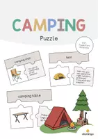 Aperçu - Jeux - Camping: Puzzle (Puzzle pour le cours d'anglais) - Page de couverture