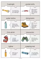 Aperçu - Jeux - Camping: Puzzle (Puzzle pour le cours d'anglais) - Page 3