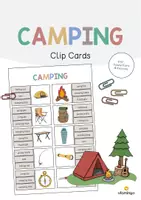 Aperçu - Cartes / Images - Camping: Clip Cards (Cartes à pince pour le cours d'anglais) - Page de couverture
