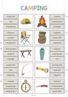 Aperçu - Cartes / Images - Camping: Clip Cards (Cartes à pince pour le cours d'anglais) - Page 2