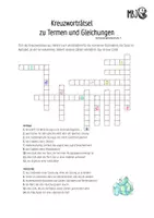 Vorschau - Spiele - Rätsel - Wortfeld Terme und Gleichungen - Seite 1