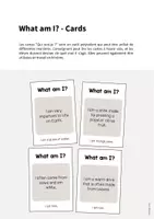 Aperçu - Jeux - Drinks / Boissons: What am I? - Cards (Jeu pour le cours d'anglais) - Page 1