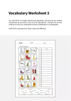 Aperçu - Fiches - Drinks / Boissons: Vocabulary Worksheet 2 (Fiche d'exercices d'anglais) - Page 1