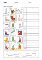 Aperçu - Fiches - Drinks / Boissons: Vocabulary Worksheet 2 (Fiche d'exercices d'anglais) - Page 3
