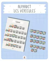Aperçu - Jeux - 🚗 Alphabet – Thème Les véhicules - Page de couverture