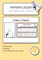 Vorschau - Spiele - ✈️ Papierflieger zum Abschied der 2. Klasse - Deckblatt