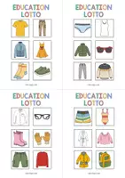 Aperçu - Jeux - Clothes / Vêtements: Education Lotto (Jeu pour le cours d'anglais) - Page 3