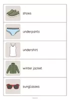 Aperçu - Jeux - Clothes / Vêtements: Running Dictation (Dictée en mouvement pour le cours d'anglais) - Page 3