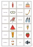 Aperçu - Jeux - Beach / Plage: Domino (Jeu pour le cours d'anglais) - Page 3