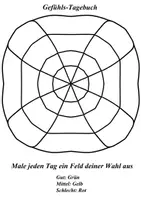 Vorschau - Mal- und Bastelvorlagen - Gefühls-Tagebuch-Mandalas – 7 Ausmalvorlagen - Seite 1
