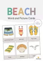 Aperçu - Affichage - Beach / Plage: Word and Picture Cards (Cartes avec images pour le cours d'anglais) - Page de couverture