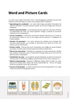 Aperçu - Affichage - Beach / Plage: Word and Picture Cards (Cartes avec images pour le cours d'anglais) - Page 1