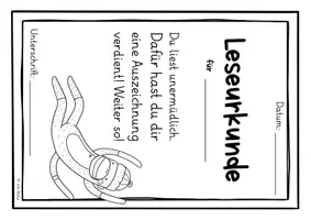 Vorschau - Fördermaterial/Inklusion - Leseförderung (Lesepass, Lesemünzen, Urkunde) Affe - Seite 3