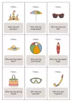 Aperçu - Jeux - Beach / Plage: I have..., who has...? (Jeu pour le cours d'anglais) - Page 3