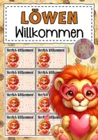 Vorschau - Mal- und Bastelvorlagen - Löwenklasse Willkommensgruß - Deckblatt