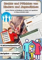 Vorschau - Arbeitsblätter - Rechte und Pflichten von Kindern und Jugendlichen - Deckblatt
