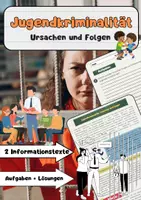Vorschau - Arbeitsblätter - Jugendkriminalität: Ursachen und Folgen - Deckblatt