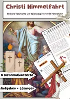 Vorschau - Arbeitsblätter - Christi Himmelfahrt Feiertag - Deckblatt