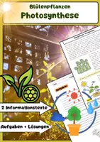 Vorschau - Arbeitsblätter - Blütenpflanzen - Photosynthese - Deckblatt