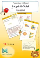 Vorschau - Arbeitsblätter - Informatik: Problemlösen mit Scratch (Spiel: Labyrinth) - Deckblatt
