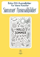 Vorschau - Mal- und Bastelvorlagen - Verspielte Sommer Ausmalbilder - Deckblatt