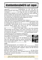 Vorschau - Präsentationen/Tafelbilder - Atombombenabwürfe auf Japan - Seite 1