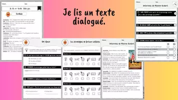 Aperçu - Préparation de séance / Séance complète - Je lis un texte dialogué. - Page de couverture