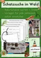 Vorschau - Spiele - Wald-Schatzsuche, Eierkarton-Bingo, Sammel-Spiel - Deckblatt