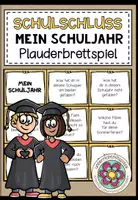 Vorschau - Fördermaterial/Inklusion - MEIN SCHULJAHR (Schulschluss) - Plauderkärtchen - Deckblatt