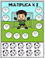 Vista previa - Tarjetas / Manipulativos - GOOL DE MULTIPLICACIONES - página 2
