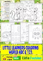 Aperçu - Feuilles d'exercices - Little Thinkers Learning Bundle – Mazes, ABCs, I Spy & More! - Page 1