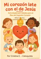 Vista previa - Manualidades / Dibujos para colorear - Miniebook: MI CORAZÓN LATE CON EL DE JESÚS - Portada