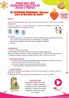 Vista previa - Manualidades / Dibujos para colorear - Miniebook: MI CORAZÓN LATE CON EL DE JESÚS - página 1