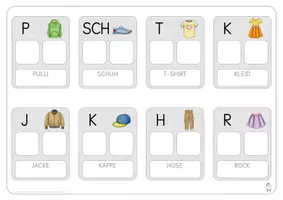 Vorschau - Fördermaterial/Inklusion - Klettmappen: Kleidung (vom Bild zum Wort) - Seite 3