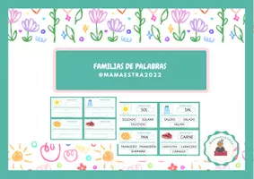 Vista previa - Hojas de trabajo - Familias de Palabras (2) - Portada