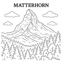 Vorschau - Mal- und Bastelvorlagen - Schweiz Ausmalbilder (50 Malvorlagen) inkl. Stundenentwurf (PDF) - Seite 1