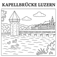 Vorschau - Mal- und Bastelvorlagen - Schweiz Ausmalbilder (50 Malvorlagen) inkl. Stundenentwurf (PDF) - Seite 3
